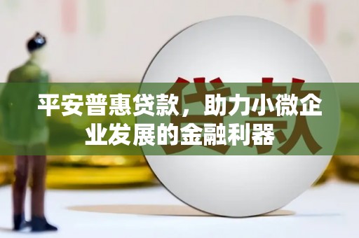 南通平安普惠贷款，助力小微企业发展的金融利器